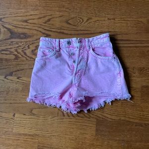 Zara jean shorts size 0
